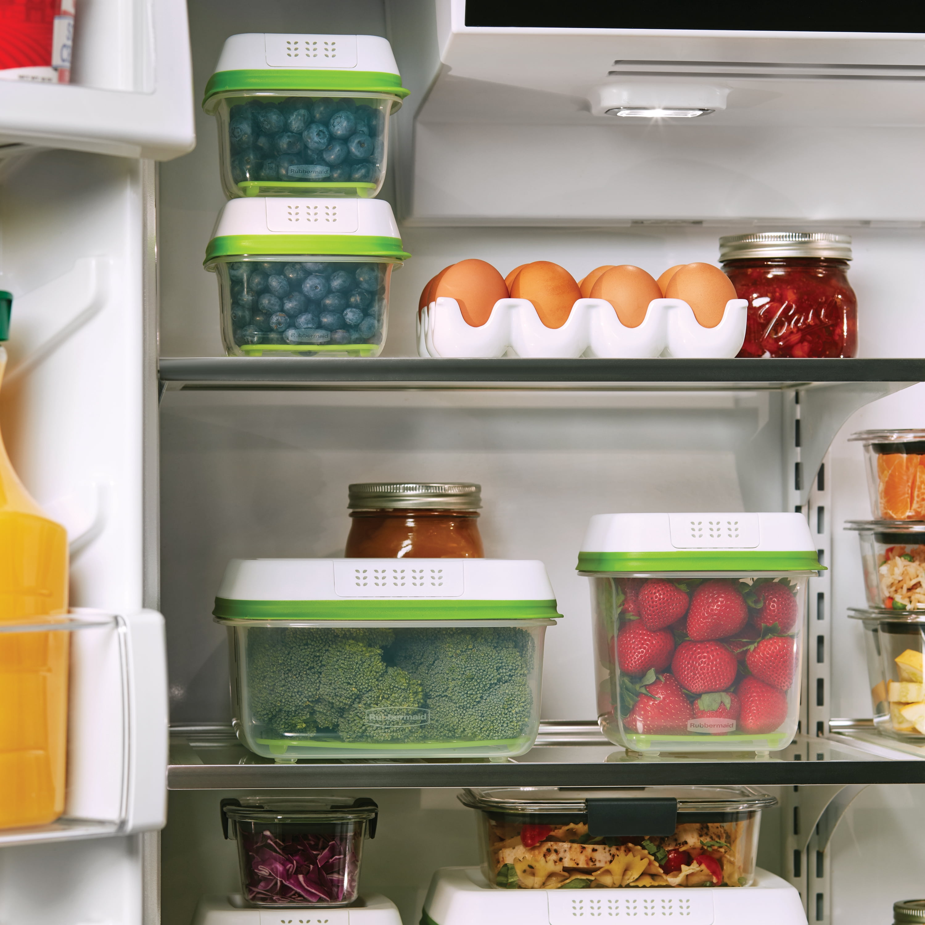 Rubbermaid Freshworks Food Preservation Containers, 6 Piece Set