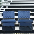 thumbnail image 4 of FREESKY 2-Pack Stadium Seats for Bleachers, 2.8" Extra Thick Padded Cushion & Back Support, 380lbs Load Capacity, Portable Foldable Sports Chairs with Storage Pocket, Blue, 4 of 7