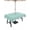 Mint Green, variant on Outdoor Tablecloths with Umbrella Hole & Zipper, Linen Mint Green 60 x102 Inch Rectangle Tablecloths, Modern Minimalist Pure Solid Color Waterproof Table Cloth, Patio/Pool/Picnic Table Covers