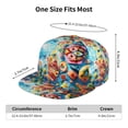 thumbnail image 2 of Adjustable Baseball Cap, Surreal Seafood Extravaganza Flat Bill Trucker Flat Brim Hats Dad Hat for Men Women - Snapback Hat Adjustable Size, 2 of 7