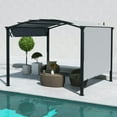 thumbnail image 5 of Spaco 11' x 11' Outdoor Retractable Pergola with Canopy for Outdoor as Garden, Backyard, Sturdy Steel Frame & UV-Resistant Canopy, Gray, 5 of 16