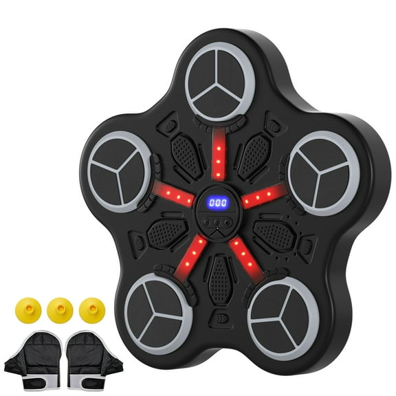 Music Boxing Machine for Kids – Wall-Mounted Bluetooth Smart Boxing Trainer with Workout Gloves,Dual Installation Options & Scoring Function for Home Use