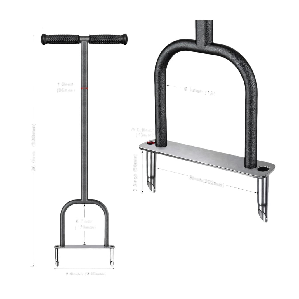 Manual Grass Piercing Tool For Yard Health And Root Ventilation 93cm Length