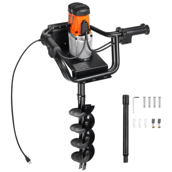 5.71 Inch Auger Bit & 1500W Motor – Powerful Electric Post Hole Digger for DIY Projects