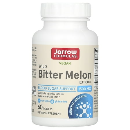 Jarrow Formulas Wild Bitter Melon Extract, Supports Blood Pressure and Blood Sugar Already in the Normal Range, 60 Tabs