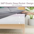 thumbnail image 4 of Twin Size Memory Foam Mattress Topper, 4 inch Mattress Topper for Pressure Relief, Comfortable Sleep, 4 of 5