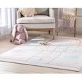 thumbnail image 6 of Well Woven Kids Rugs Hopscotch Rainbow Modern Multi Beige Printed Distressed Machine Washable 5' x 7' Area Rug, 6 of 8