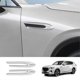 thumbnail image 2 of Car Silver Side Wing Emblem Cover Trim Stickers, 2 of 5