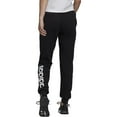 thumbnail image 2 of adidas Women's Standard Essentials French Terry Logo Pants, Black/White, Medium, 2 of 4
