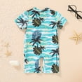 thumbnail image 3 of Younger Tree One-Piece Sunsuit, Size 6-12 Months, Green (Boy's), 3 of 7