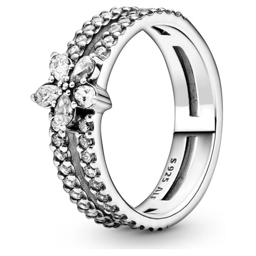PANDORA Sparkling Snowflake Double Ring