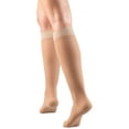 thumbnail image 5 of Truform Women's Stockings Knee High Sheer Diamond Pattern: 15-20 mmHg XL NUDE (1783ND-XL), 5 of 7