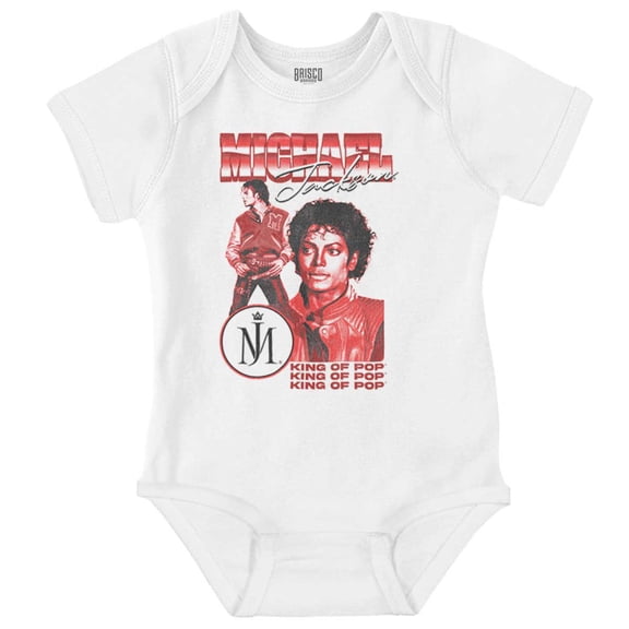 Michael Jackson King of Pop Music Romper Boys or Girls Infant Baby Brisco Brands NB
