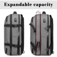 thumbnail image 2 of Travel Laptop Backpack, Expandable Computer Backpack with USB Charging Port 17 Inch Laptop Backpack for Men, 2 of 5