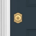 thumbnail image 4 of Baldwin Reserve Enroutar112 Entry Round Knob And Traditional Arch Rose With 6Al Latch And Dual Strike Venetian Bronze Finish, 4 of 7