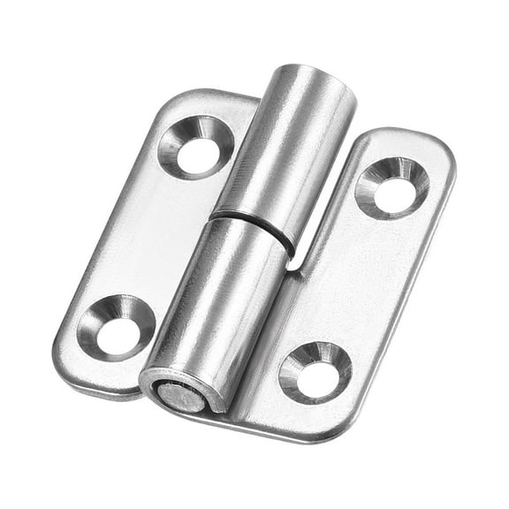 Unique Bargains Lift Off Hinge Right Mini Stainless Steel Hinge Slip Joint Small Flag Hinges 37mm Long 33mm