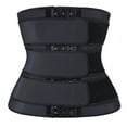 thumbnail image 6 of UMfun Fashion Women Waist Trainer Three Belts Corset Sports With Breastplate Stylish Tunic Body Shaper Corset Slimming Black M, 6 of 10