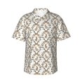 thumbnail image 1 of Balery Retro Bunny Camisas hawaianas de manga corta para hombre, camisas playeras de corte holgado, camisas de vacaciones con botones,XX-Large, 1 of 7