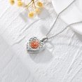 thumbnail image 2 of Collar con medallón SOULMEET en plata de ley, tono oro rosa, 2 of 4