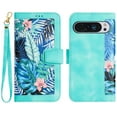 thumbnail image 3 of Designed for Google Pixel 7 Wallet Case Cute for Women, Premium PU Leather Flip Kickstand Cover with Card Holder [Long Crossbody Strap + Short Wrist Lanyard] Magnetic Closure Phone Case,Green, 3 of 10