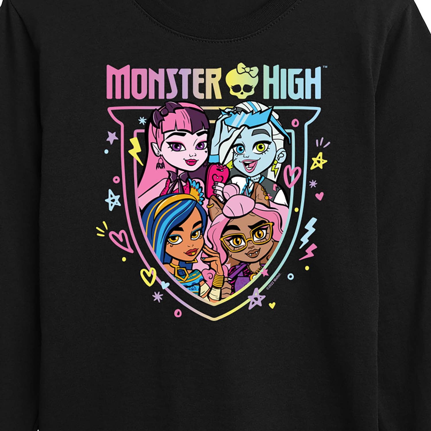 Monster High Student - Toddler And Youth Long Sleeve Graphic T-Shirt