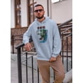 thumbnail image 2 of Rat Fink Surfink Blue Wave Hoodie Men -T-Line Designs, Male Small, 2 of 4