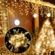 thumbnail image 4 of Luces navideñas en cascada para decoración de exteriores, 5 m de caída, 0,4-0,6 m, luces LED, cadena de luces, decoración para fiestas, jardines y aleros, 4 of 5