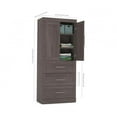 thumbnail image 4 of Pur by Bestar 36" Storage Unit with 3-drawer Set And Doors, 4 of 4