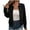 Black, variant on Yangnuo Womens Trendy Comfy Lapel Zip Up Jackets 2025 Fall Winter Fashion Women's Casual Solid Turndown Neck Long Sleeved Zipper Jacket Top Blouse Coat