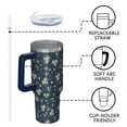 thumbnail image 4 of OBREWU Pioneer Flower Tumbler with Handle and Lid,40oz Pioneer Flower Double Wall Vacuum Insulated Tumbler,Pioneer Flower Cups Gift for Women and Men, 4 of 7