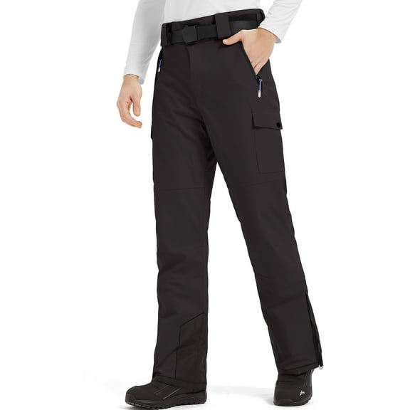 HARD LAND Men's Ski Pants Windproof Insulated Snow Pants Waterproof Durable Snowboard Pants for Winter