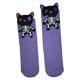 thumbnail image 1 of Calcetines Navideños Para Adultos Con Diseño De Casa De Animales Gato negro, 1 of 10