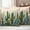 Light Yellow Grass Green Forest Green, variant on Green Cactus Outdoor Waterproof Pillow Covers, Watercolor Summer Botanical Blue Decorative Square Throw Pillowcase Sofa Cushion Sham for Patio/Couch/Chair, 16"x16" 2 Pack