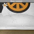 thumbnail image 6 of Ambesonne Hippie Place Mats Set of 4, 70's Peace Daisies, Standard Size, Black Marigold White, 6 of 6