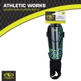 thumbnail image 2 of Athletic Works Small Soccer Shin Guards for Kids, Durable PP Shell, Black/Blue/Green, 2 of 9