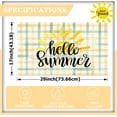 thumbnail image 2 of Hello Summer Door Mat Seasonal Decorative Sun Doormat Non Slip Rubber Backing Outdoor Indoor Entryway Floor Mat Home Decor 17x29 Inch, 2 of 6