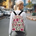 thumbnail image 7 of FORMRS Mini Backpack Purse for Women Travel Daypack Casual Shoulder Bag, Pink Flowers, 7 of 7
