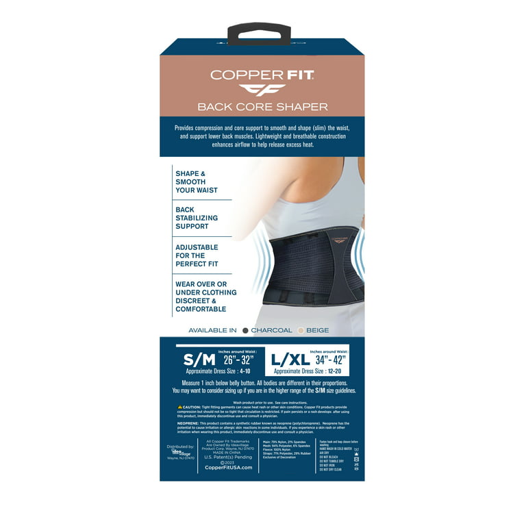 Copper Fit® Core Shaper, Supports Back and Shapes Waist