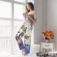 thumbnail image 5 of Salouo Not All Those Who Wander Are Lost Print Women's Pajama Pants Casual Loose Sweatpants PJs Flowy Pants Drawstring Palazzo for Women Wide Leg Pants Lounge Pajama -Medium, 5 of 8