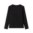thumbnail image 4 of EDHITNR Women Long Sleeve T-Shirts Basic Crew Neck Slim Fit Stretchy Athletic Yoga Top Casual Workout Running Tee Black XXL, 4 of 7