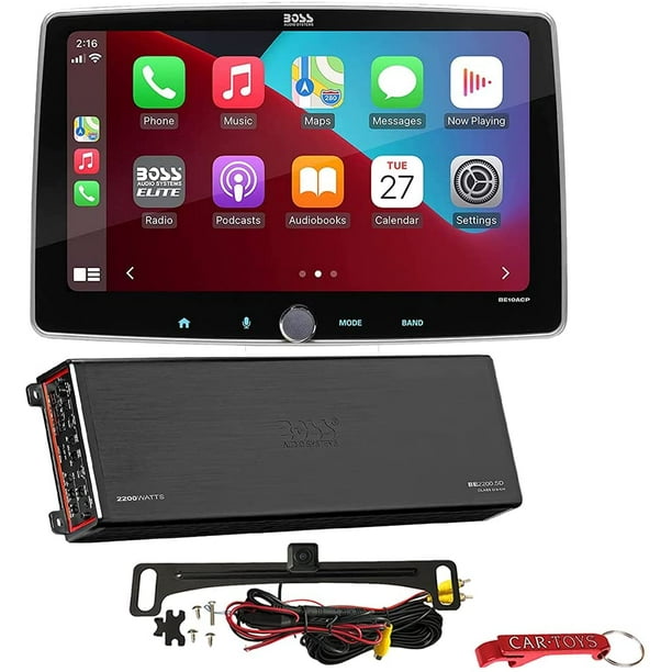 BOSS Audio Systems Elite BE10ACP Car Stereo w BE2200.5D 5Ch Amp