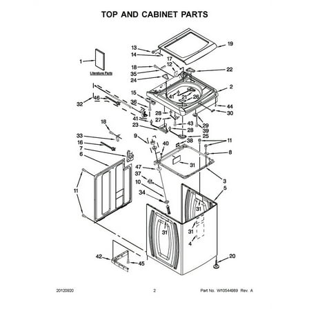Whirlpool W10842414 Hinge - OEM Part