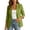 Green, variant on Casual Blazers for Women Lapel Collar Button 3/4 Sleeve Dress Jacket Office Business Work Jackets with Pockets White M