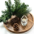 thumbnail image 1 of Bandeja Redonda de Madera de Acacia de 11.5 Pulgadas para Velas y Decoración del Hogar, 1 of 5