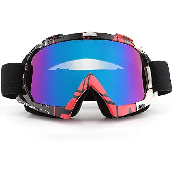 wonima02 Dirt Bike ATV Goggles UV400 Motorcycle Goggles for Men Women Youth Motocross Riding Goggles Windproof Dustproof