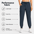 thumbnail image 4 of YAPPO Women's Cargo Jogger Pants Lightweight Quick Dry Hiking Pants with 5 Pockets, Water Resistant UPF 50+ Travel Athletic Pants, 4 of 7