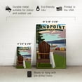 thumbnail image 5 of Sandpoint, Idaho, Chairs and Lake (12x18 Aluminum Art, Indoor Outdoor Metal Sign Decor), 5 of 5