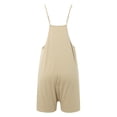 thumbnail image 3 of Women's 2024 Summer Short Jumpsuit - Loose Fit V Neck Romper with Pockets, Polyester Spandex, S-XXL, 3 of 6