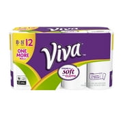 Viva Paper Towels, Choose-A-Sheet, 8 Big Rolls, 88 Sheets Per Roll (=12 Regular Rolls)