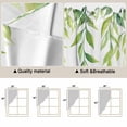 thumbnail image 5 of Swag Valance Curtains for Windows, Summer Leaves Light Filtering Kitchen Curtains with Rod Pocket, Seasonal Green Nature Plants Aesthetic Window Treatment Valances for Living Room, 28x36 - 2 PCS, 5 of 9